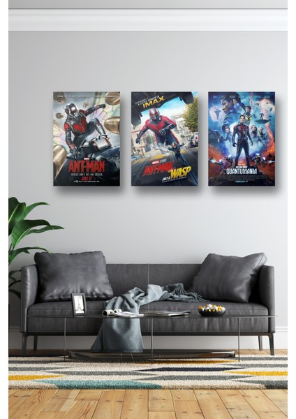 3lü Set Ant-man Posterleri & Setli Ant Man Afişleri Posterleri & Marvel Posterleri Mlknkm1