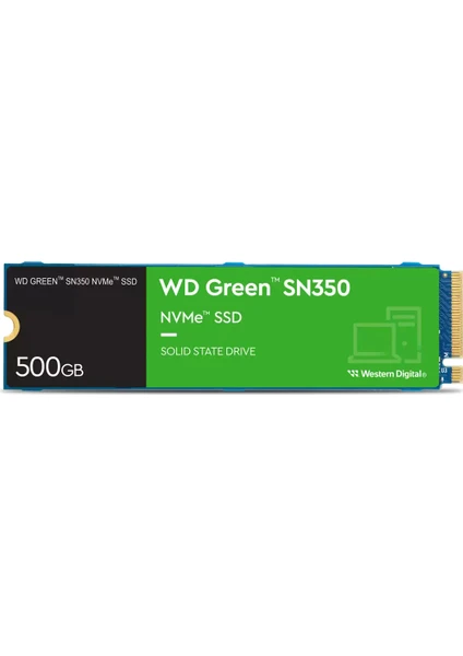 500GB Wd Green SN350 M.2 Nvme 2400/1500MB/S WDS500G2G0C SSD