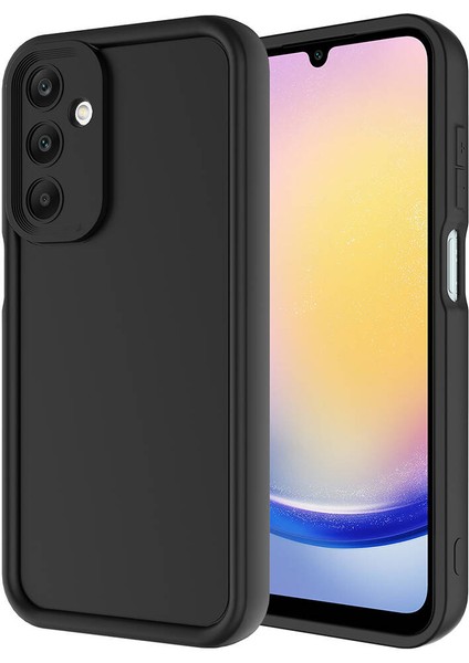 Galaxy A15 Uyumlu Zyl Kılıf Kamera Korumalı Ananas Kapak-Siyah