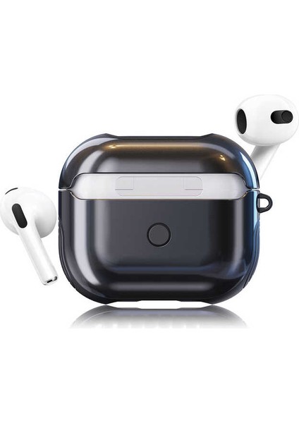 Air Pods 3. Nesil Kılıf Shockproof Silikon-Siyah
