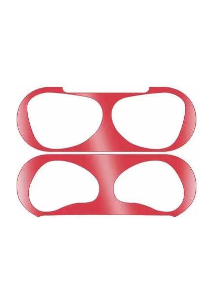 Air Pods 3. Nesil Kir Önleyici Sticker-Kırmızı