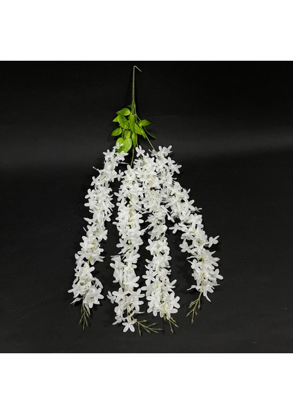 4 Dallı Mine Sarkan Beyaz 80 cm (Yapay Çiçektir)
