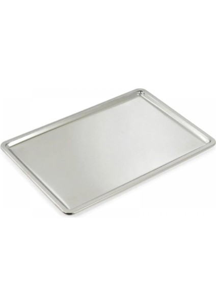 Paslanmaz Çelik Servis Sunum Tepsisi 30X20CM Pastane Tepsi Yaşam Boyu Garantili Ultra Lüks Rostfrei modelleri