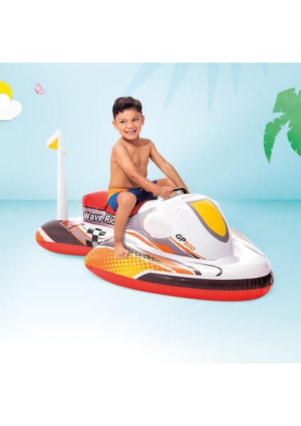 Intex Tutunmalı Şişme Jet Ski Çocuk Deniz Havuz Binici 117X77 cm