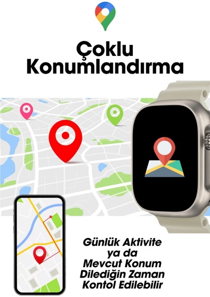 Hk9 Ultra 2 Max Akıllı Kol Saati 49MM Amoled Ekran Siyah