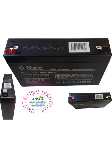 6V 7AH 20HR Bakımsız Kuru Akü 6 Volt 7 Amper Akü - 6V7AH Akü Kuru Tip Oyuncak Aküsü? - Ttec 6V 7AH Kuru Tip Bakımsız Kuru Akü 6V Akülü Araba Oyuncak Araba Aküsü 6V 7AH Akü