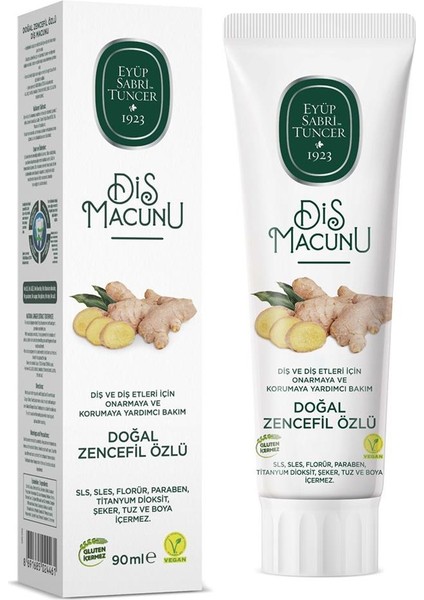 Doğal Zencefil Özlü Macunu 90ML