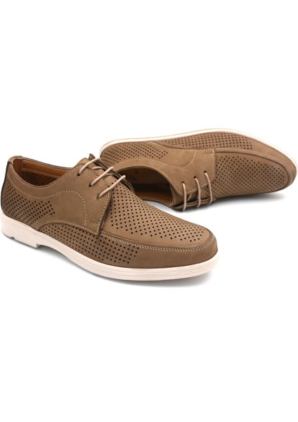 (Showmen) Deri Poli Hafif Taban Günlük Comfort Erkek Ayakkabı Kum