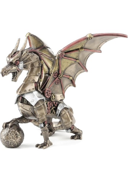 Wıse Veronese Serisi-Wise Karışık-Steampunk Ejderha-19,5*18*16,5 CM– Dekoratif Obje ve Koleksiyonluk Model