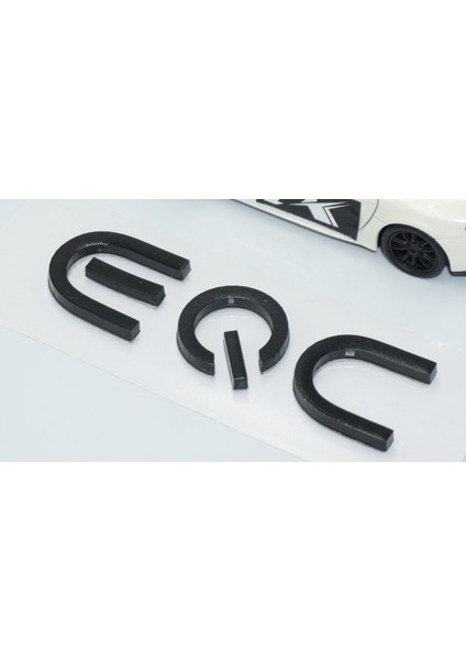 Eqc Bagaj Siyah Abs 3m 3D Yazı Logo Benz Ile Uyumlu