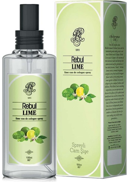 Lıme 100 ml Spreyli Kolonya