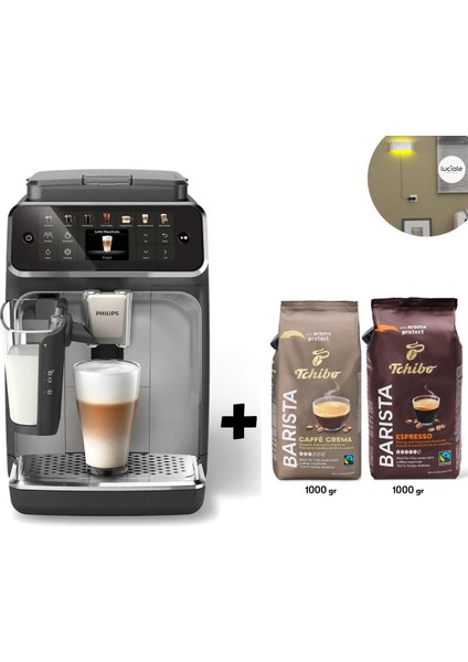Aquaclean Filtre Lattego Süt Sistemi 12 Çesit Kahve Tam Otomatik Espresso Makinesi 2kg Tchibo Kahve + Lambader Hediye