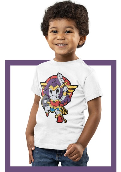 Baby Wonder Woman Baskılı Çocuk Tişört, Unisex Marvel Baskılı Bebek T-Shirt fiyatları