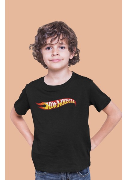 Hot Wheelss Sırt Baskılı Unisex Çocuk Tişört, Araba Baskılı Bebek T-Shirt fiyatları