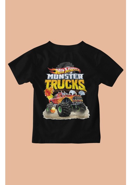 Hot Wheelss Sırt Baskılı Unisex Çocuk Tişört, Araba Baskılı Bebek T-Shirt modelleri