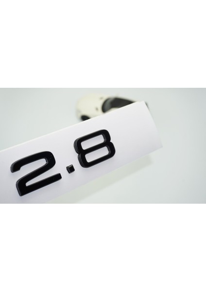 2.8 Bagaj Siyah 3m Yazı Logo Audi Ile Uyumlu