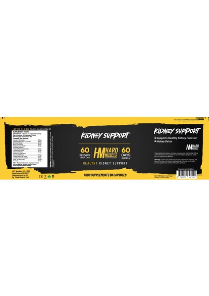 Hard Muscle Kidney Cystone Detox Astragalus Support 60 Kapsül Usa Menşei fiyatları