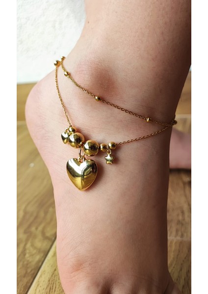 Paslanmaz Çelik Halhal / Kararma Yapmaz