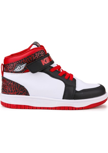 Alpa Cırtlı Günlük Erkek Çocuk Spor Ayakkabı Siyah - Beyaz - Kırmızı modelleri