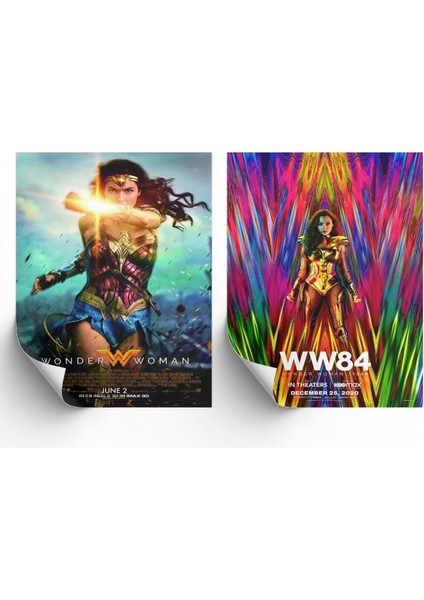 2li Set Wonder Woman Posterleri & Wonder Woman Afişleri Posterleri & DC Posterleri Dcknkm1