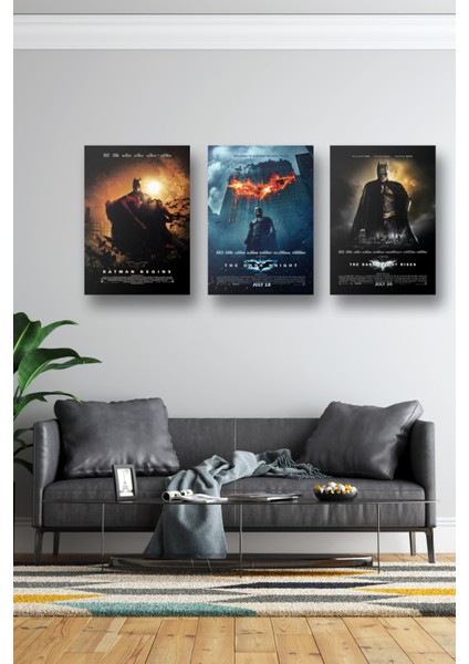 3lü Set Batman Posterleri & Setli Batman Afişleri Posterleri & DC Posterleri Dcknkm1