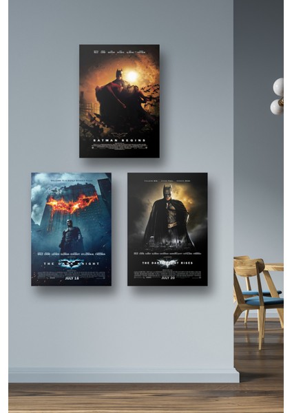 3lü Set Batman Posterleri & Setli Batman Afişleri Posterleri & DC Posterleri Dcknkm1