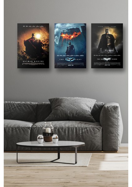 3lü Set Batman Posterleri & Setli Batman Afişleri Posterleri & DC Posterleri Dcknkm1