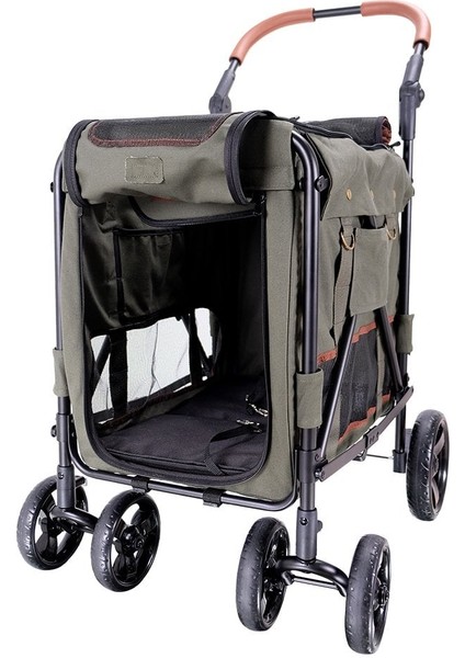 Ibiyaya Gentle Pet Wagon Army Green Köpek Puseti - Büyük Irk modelleri