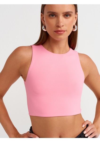 20902 Poliamid Crop Top-Pembe fırsatları
