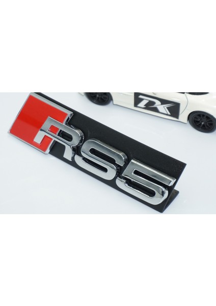 Rs5 Gümüş Kırmızı 3D Ön Panjur Logo Audi Ile Uyumlu fiyatları