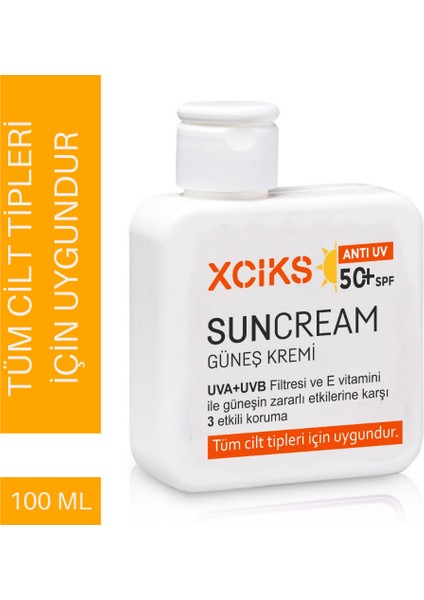 Ultra Koruma Spf 50+ Mineral Filtreli Suya Dayanıklı Nemlendirici Güneş Kremi - Tüm Cilt Tipleri İçin Yüksek Koruma Vücut Güneş Kremi 100 ml