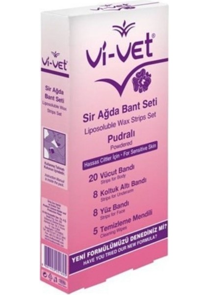 Vi Vet Ağda Bandı Vücut Pudralı