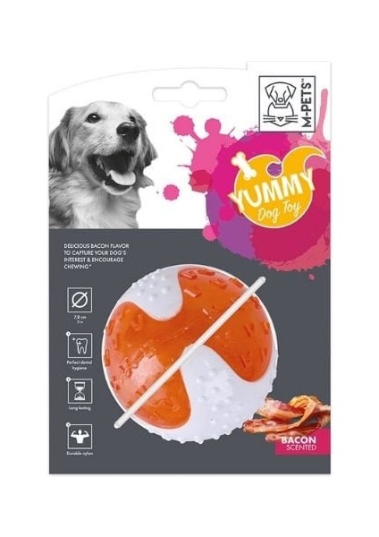 Yummy Ball Et Aromalı Kauçuk Top Köpek Oyuncağı