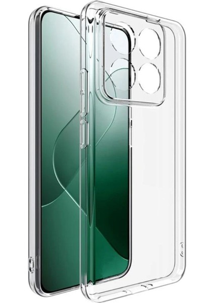 Xiaomi 14 Pro Kılıf Şeffaf Kamera Korumalı Esnek Yumuşak Silikon