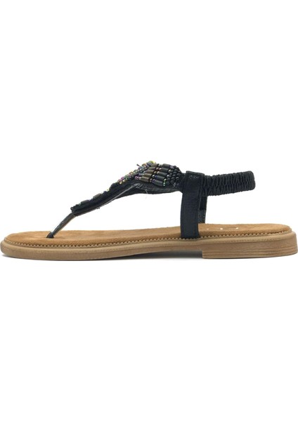 Feles Taş Detaylı Parmak Arası Kadın Sandalet fırsatları