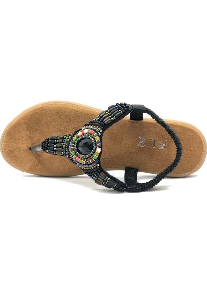 Feles Taş Detaylı Parmak Arası Kadın Sandalet indirimleri
