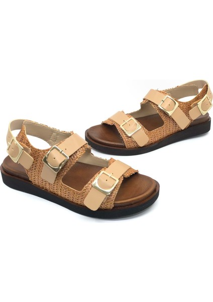 Feles Ortapedik Taban Hasır Detaylı Kadın Sandalet fiyatları