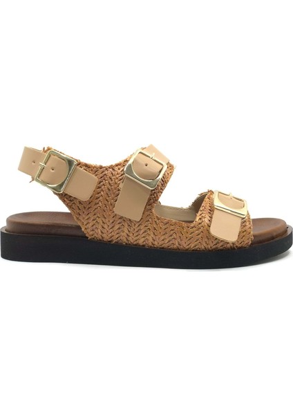 Feles Ortapedik Taban Hasır Detaylı Kadın Sandalet modelleri