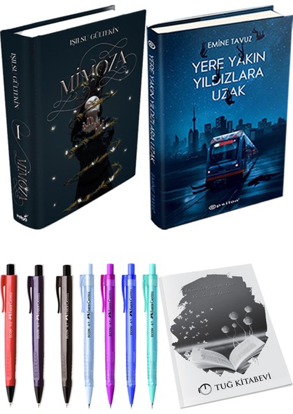 Mimoza -Yere Yakın Yıldızlara Uzak + Kalem + Not Defteri