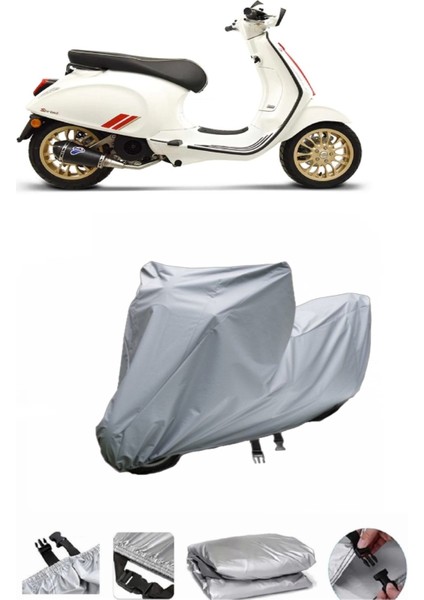 Vespa Lx 125 3V I.e Su Geçirmez Motosiklet Brandası Arka Çanta Uyumlu Değildir