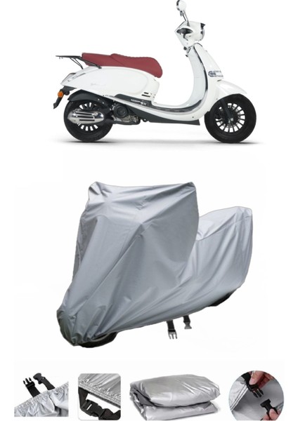 Rks Galaxy Gold 125 Su Geçirmez Motosiklet Brandası Arka Çanta Uyumlu Değildir