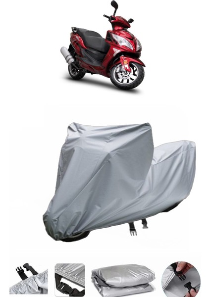 Motoran Maxima 150 Su Geçirmez Motosiklet Brandası Arka Çanta Uyumlu Değildir