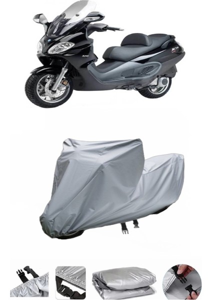 Piaggio X9 200 Su Geçirmez Motosiklet Brandası Arka Çanta Uyumlu Değildir