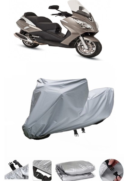 Peugeot Satelis 400 Su Geçirmez Motosiklet Brandası Arka Çanta Uyumlu Değildir