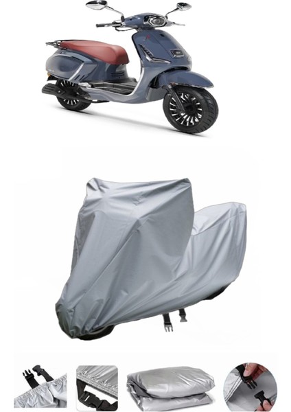 Rks Dark Blue 125 Su Geçirmez Motosiklet Brandası Arka Çanta Uyumlu Değildir