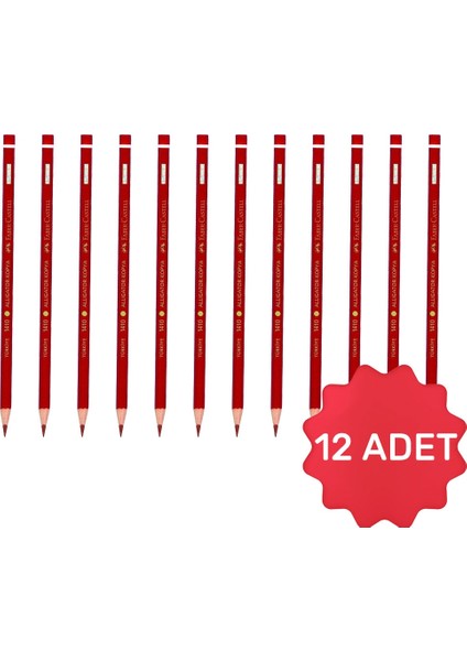 Faber Castell Kırmızı Kopya Boya Kalemi x 12 Adet