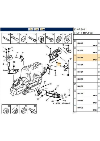 Motor Takozu Alt Xantia 19TD 21TD (R51962-1844.58)