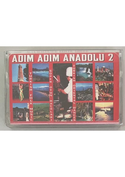 Adım Adım Anadolu 2 Kaset (Jelatininde Orjnal Dönem Baskı Sıfır Kaset)