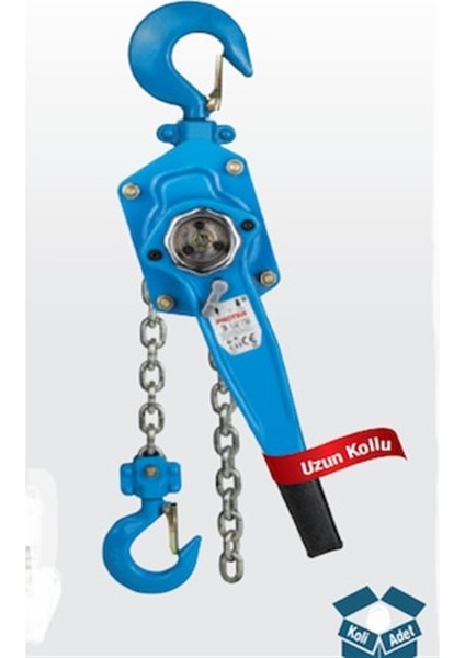 Zincirli Hubzug 1.5 Ton 1.5 Metre