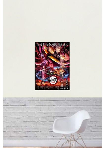 Demon Slayer 2. Sezon Tablo Ahşap Poster Dekoratif